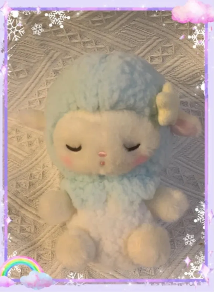 Amuse Fluffy Angel Baby Sheep Plush 15cm Japan