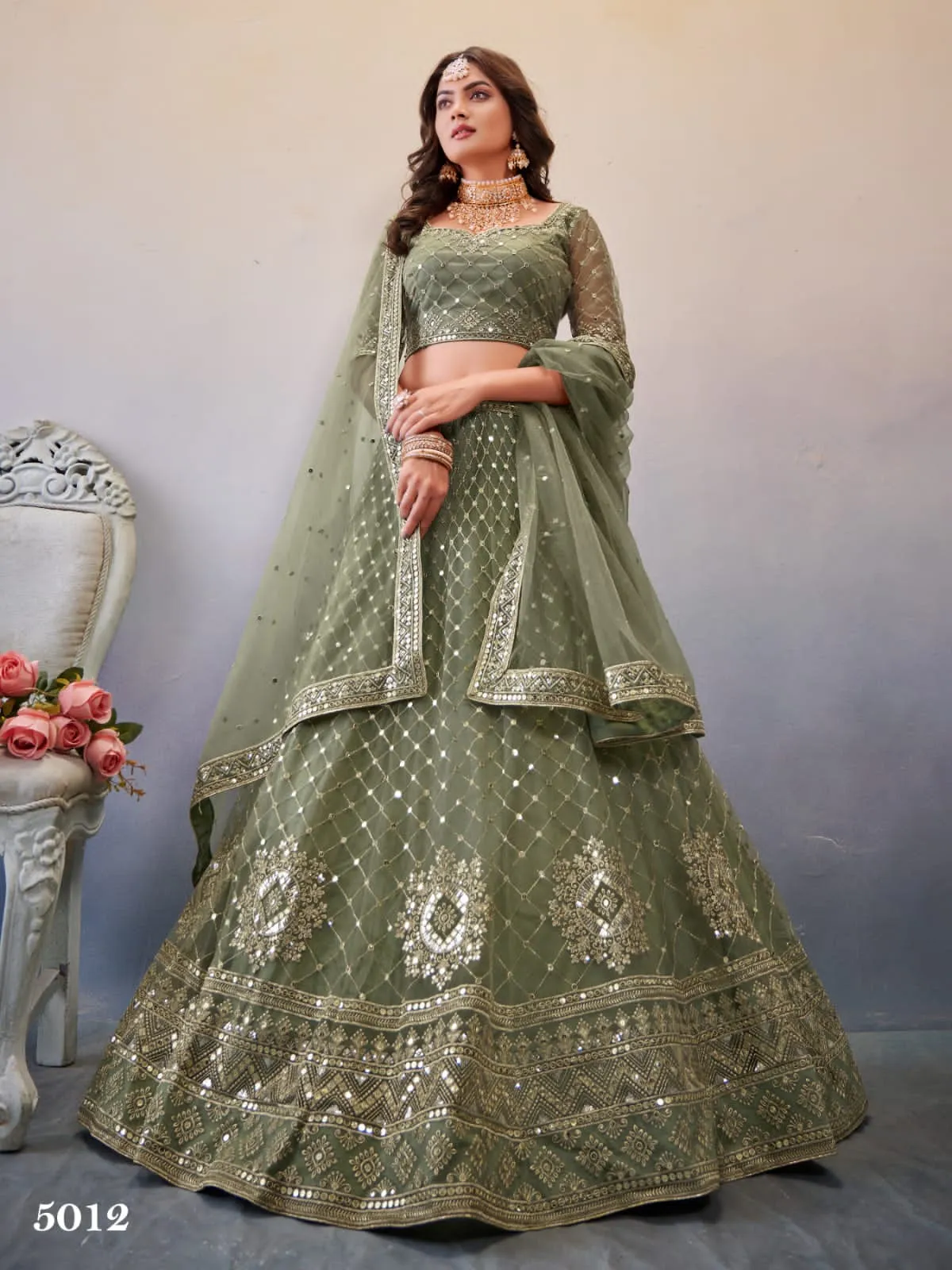 ANANTESH LIFESTYLE OCCASIONS VOL 4 PREMIUM OCCASION WEAR LEHENGA CHOLI D.NO 5012