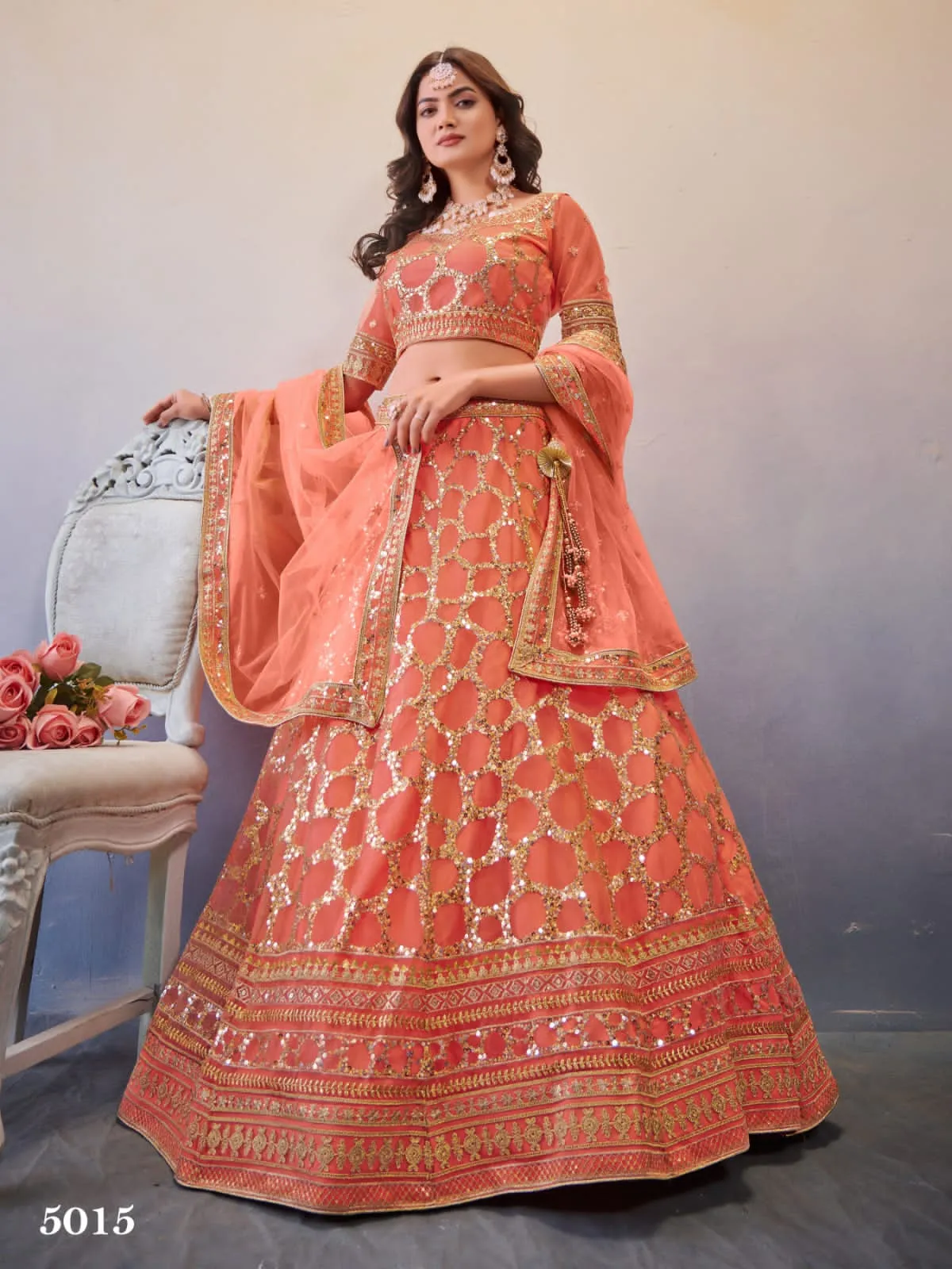 ANANTESH LIFESTYLE OCCASIONS VOL 4 PREMIUM OCCASION WEAR LEHENGA CHOLI D.NO 5015