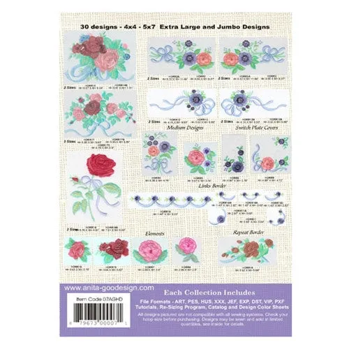 Anita Goodesign Ribbon Romance Embroidery Collection