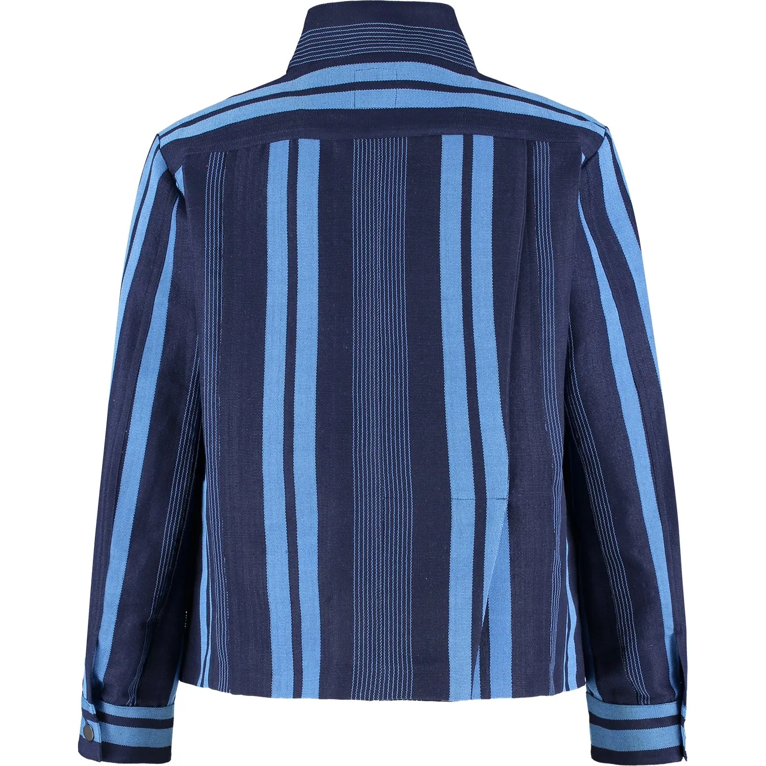 Aso-Oke Denim Jacket - Blue
