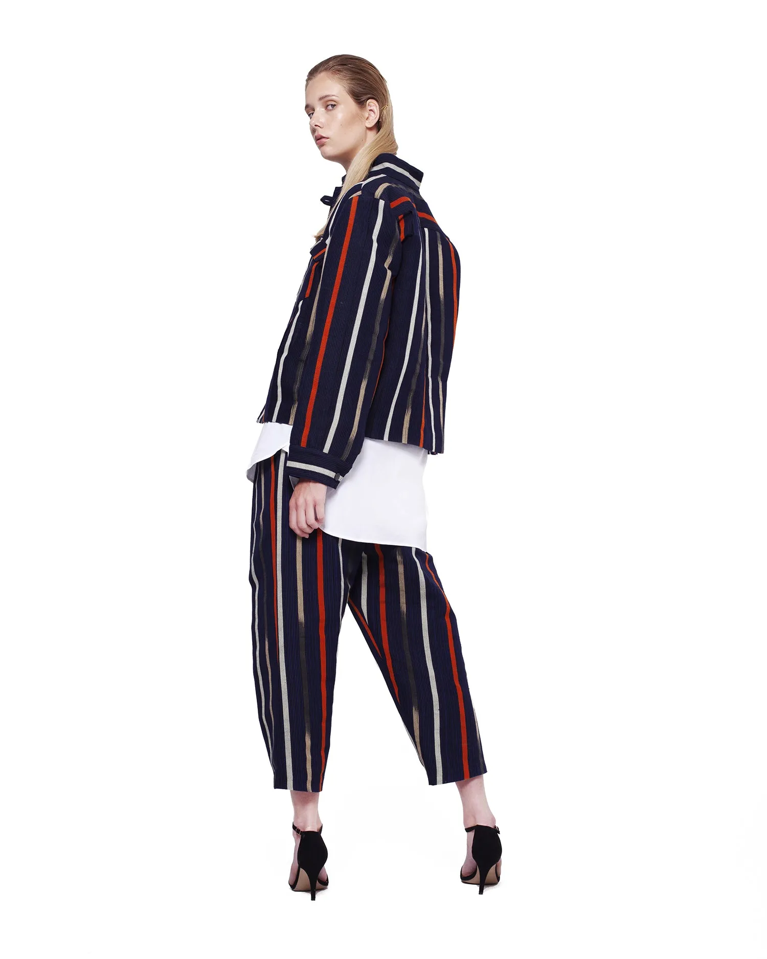 Aso-Oke Denim Jacket - Multicolour