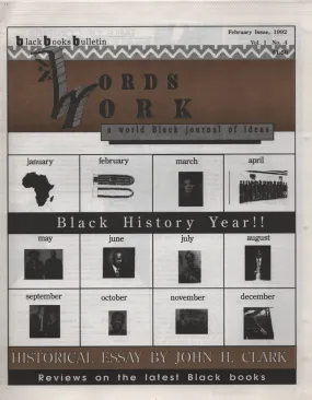 Black Books Bulletin Words Work Volume 1/Number 4 1992
