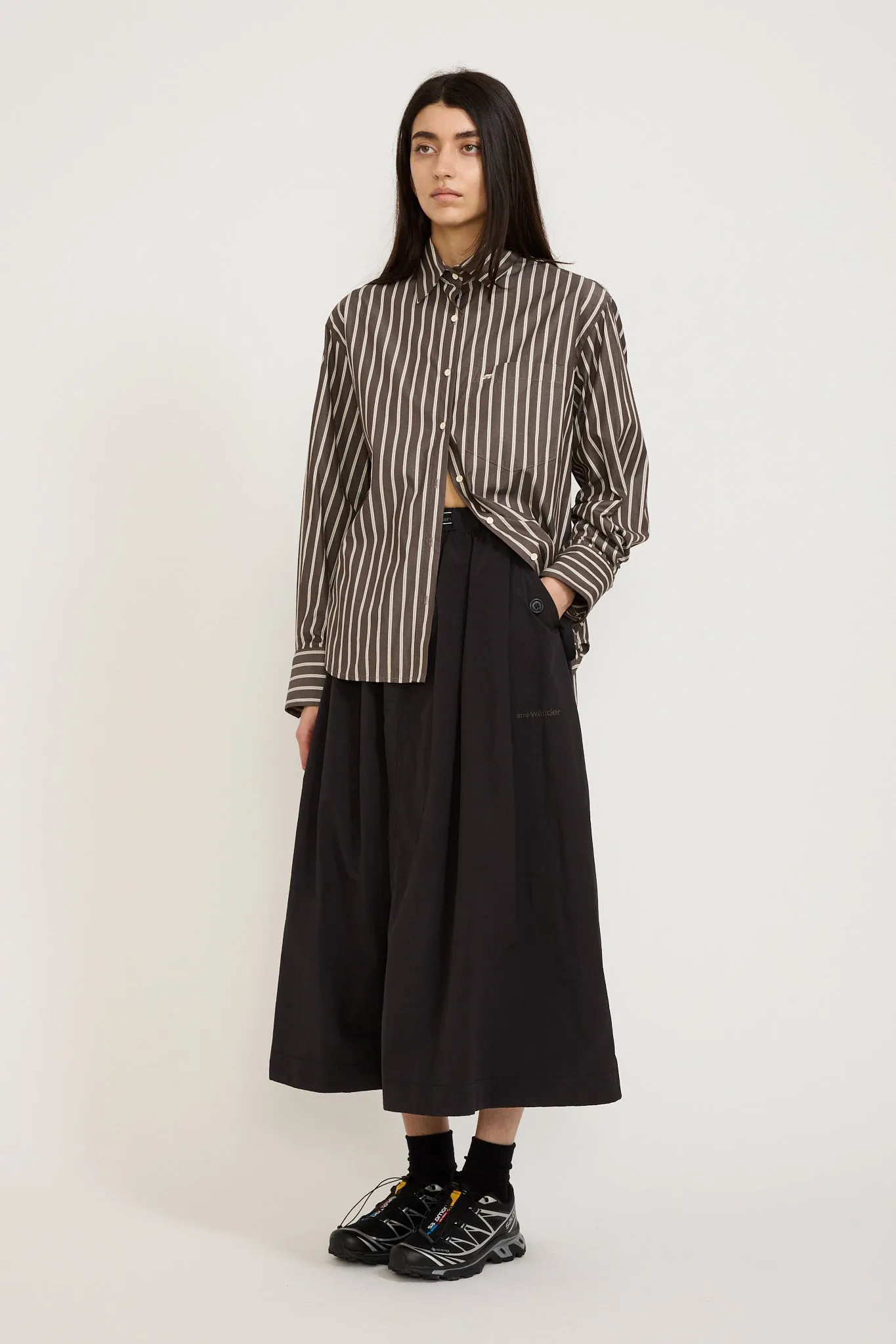 Examine Shirt Umber Stripe