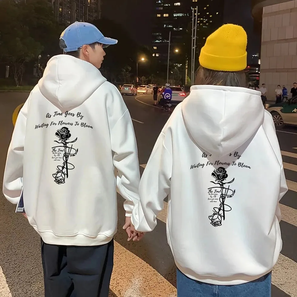 Flower Cute Matching Hoodies for Couples