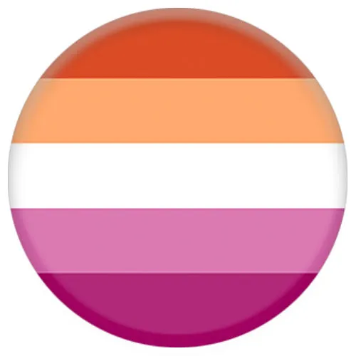 Lesbian Flag Small Pin Badge
