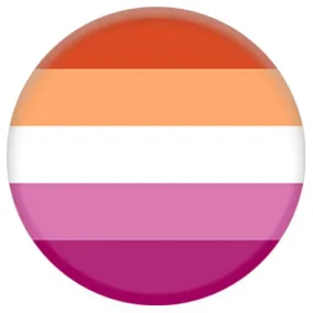 Lesbian Flag Small Pin Badge