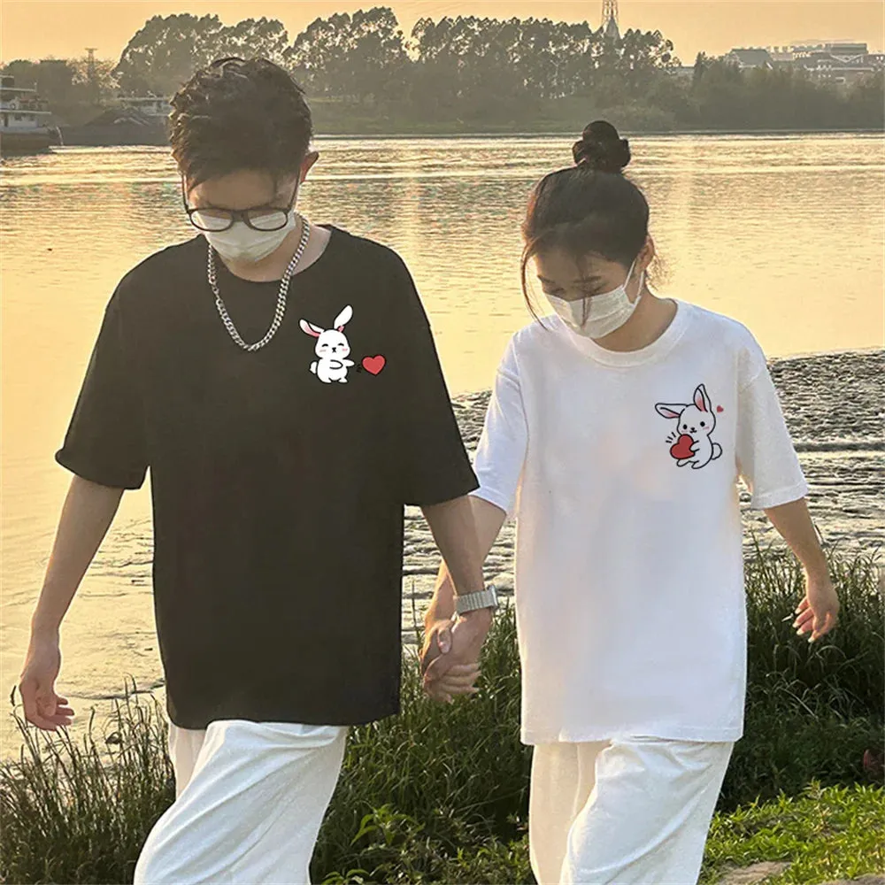 Rabbits Heart Couples Shirts